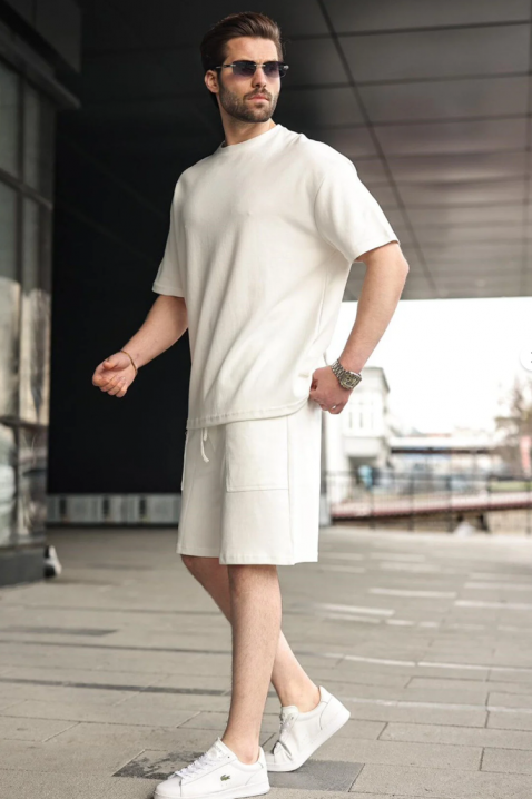 Мъжки комплект MORNELFO ECRU, Цвят: екрю, IVET.BG - Твоят онлайн бутик.