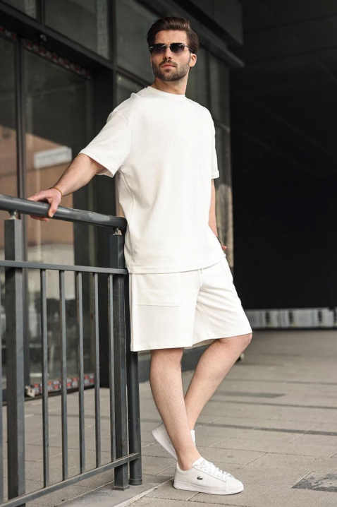 Мъжки комплект MORNELFO ECRU, Цвят: екрю, IVET.BG - Твоят онлайн бутик.