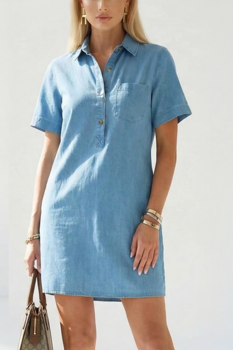 Рокля SLORZELA, Цвят: светлосин, IVET.BG - Твоят онлайн бутик.