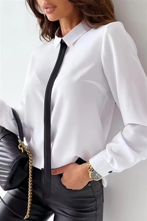 Дамска риза VRAZELDA, Цвят: бял, IVET.BG - Твоят онлайн бутик.