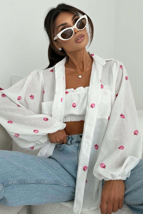 Комплект YAVLENDA, Цвят: бял, IVET.BG - Твоят онлайн бутик.