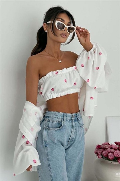 Комплект YAVLENDA, Цвят: бял, IVET.BG - Твоят онлайн бутик.