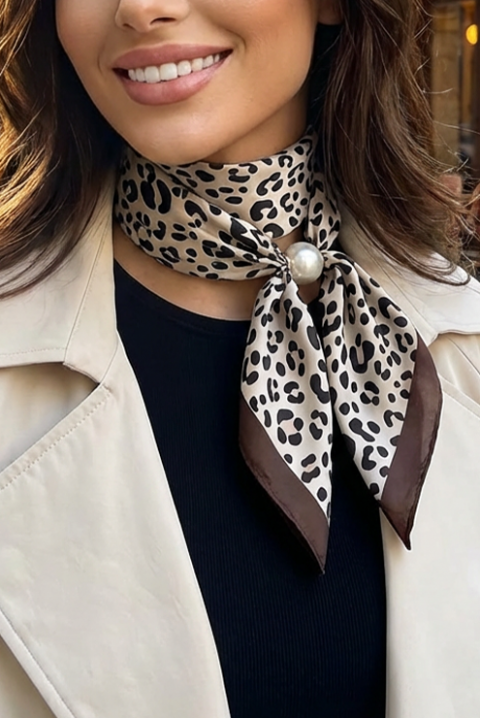 Фишу LEOMILZA, Цвят: кафяв, IVET.BG - Твоят онлайн бутик.