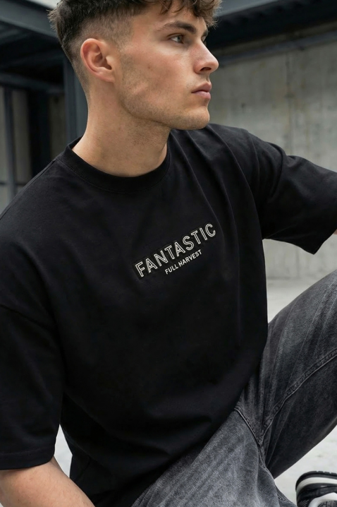 Мъжка тениска ALEKSINO BLACK, Цвят: черен, IVET.BG - Твоят онлайн бутик.