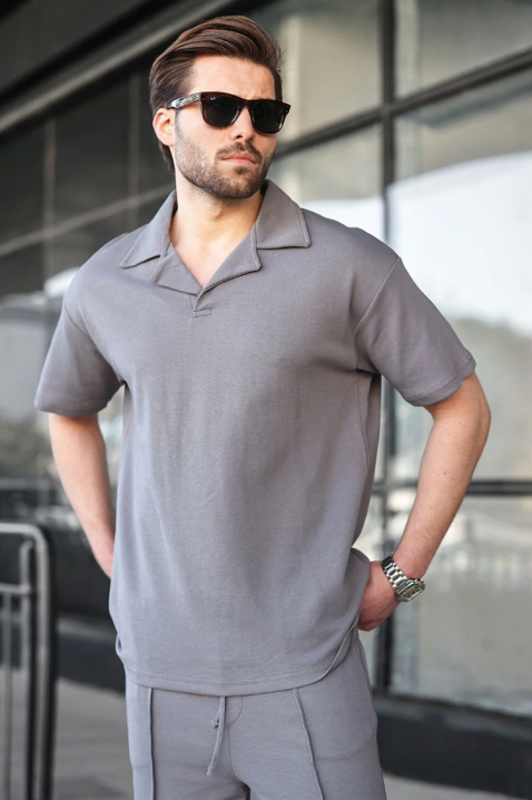 Мъжки комплект REDINO GRAY, Цвят: сив, IVET.BG - Твоят онлайн бутик.