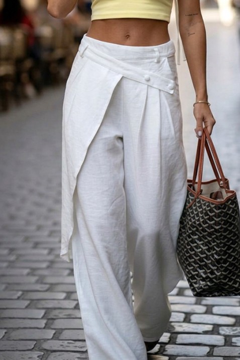 Панталон DENOLDA WHITE, Цвят: бял, IVET.BG - Твоят онлайн бутик.