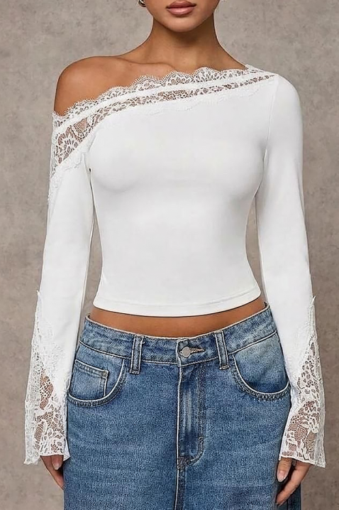 Дамска блуза ZAROLIA WHITE, Цвят: бял, IVET.BG - Твоят онлайн бутик.