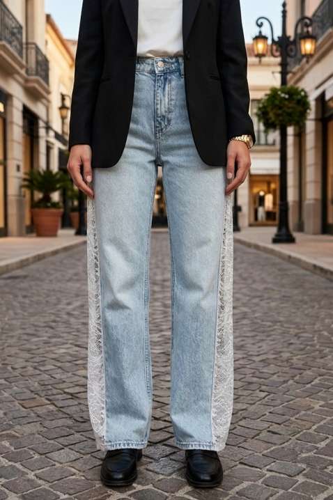 Дънки ESMEROLZA, Цвят: светлосин, IVET.BG - Твоят онлайн бутик.