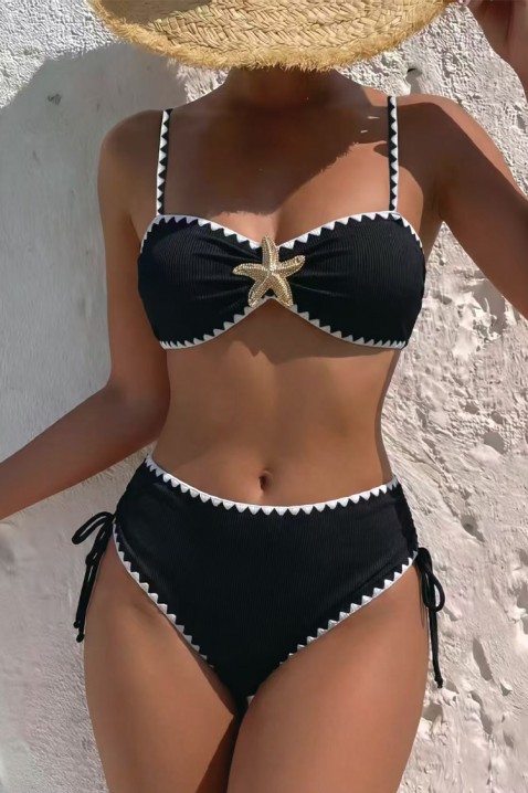 Бански KREFONSA, Цвят: черен, IVET.BG - Твоят онлайн бутик.