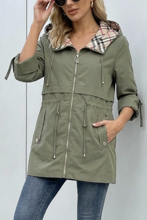 Яке ZAVORIA KHAKI, Цвят: каки, IVET.BG - Твоят онлайн бутик.