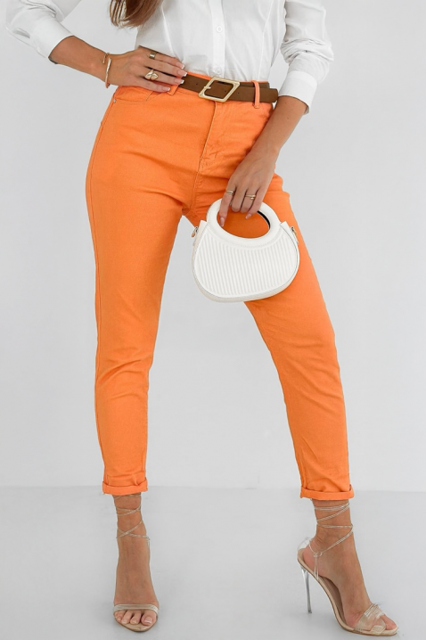 Дънки VARONIA, Цвят: оранжев, IVET.BG - Твоят онлайн бутик.