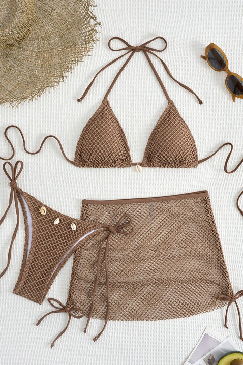 Плажен комплект FRENOSA BROWN, Цвят: кафяв, IVET.BG - Твоят онлайн бутик.