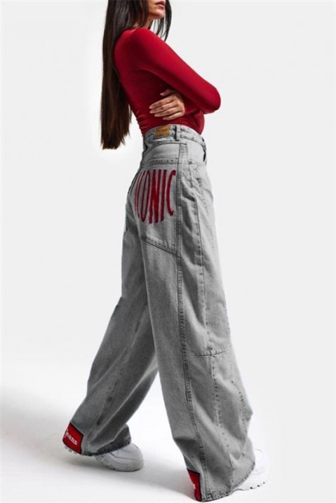 Дънки ICONZA, Цвят: светлосив, IVET.BG - Твоят онлайн бутик.