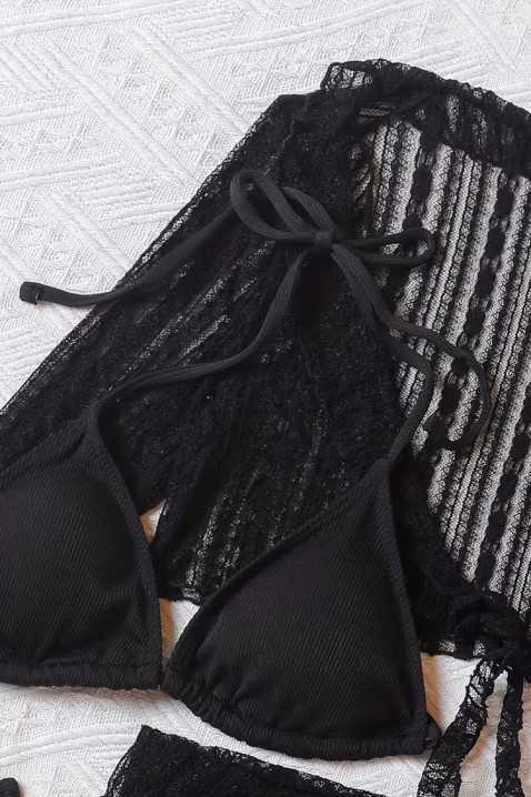 Плажен комплект IZOLMERA BLACK, Цвят: черен, IVET.BG - Твоят онлайн бутик.