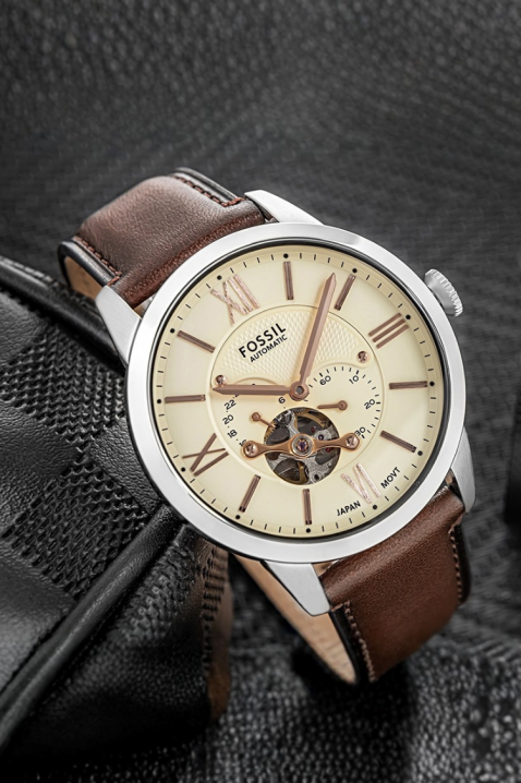 Мъжки часовник Fossil Townsman Automatic ME3266, Цвят: кафяв, IVET.BG - Твоят онлайн бутик.
