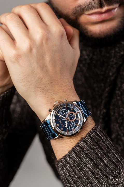 Мъжки часовник Paul Lorens PL13605B-6F3, Цвят: син, IVET.BG - Твоят онлайн бутик.