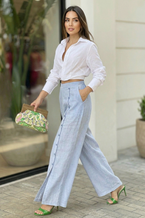 Панталон AZERIA SKY, Цвят: светлосин, IVET.BG - Твоят онлайн бутик.