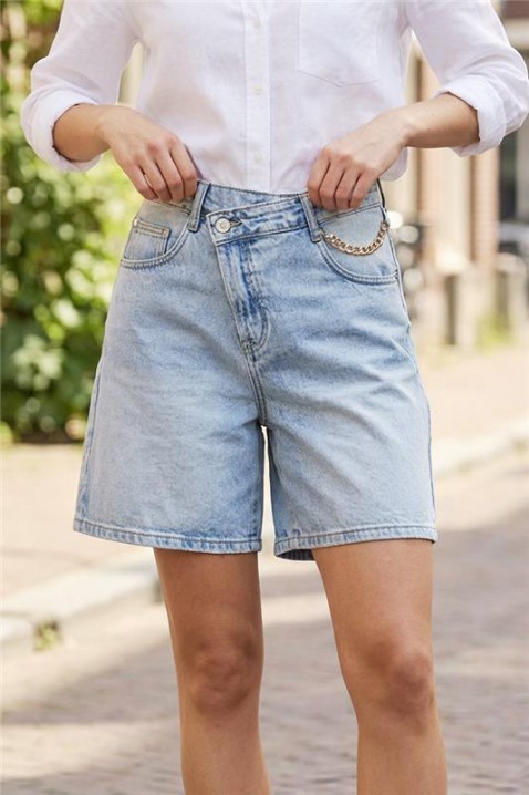 Къси панталонки VALINORA, Цвят: син, IVET.BG - Твоят онлайн бутик.