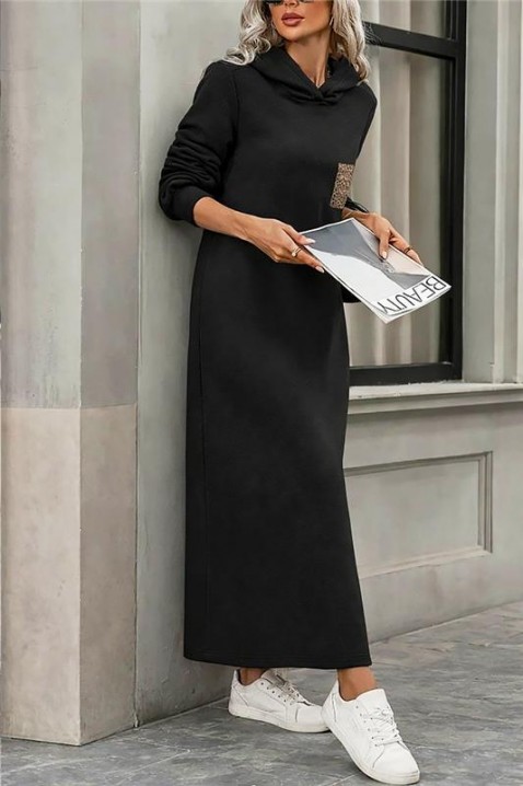 Рокля ASEMDOLA, Цвят: черен, IVET.BG - Твоят онлайн бутик.