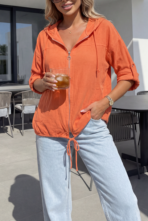 Яке VLONDELZA ORANGE, Цвят: оранжев, IVET.BG - Твоят онлайн бутик.