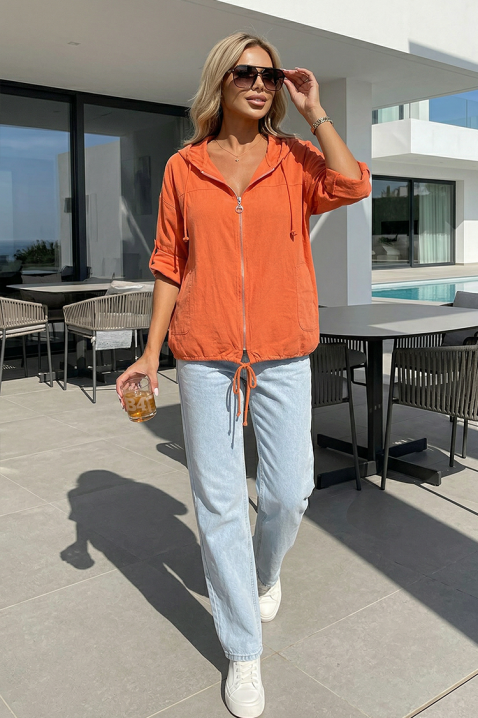 Яке VLONDELZA ORANGE, Цвят: оранжев, IVET.BG - Твоят онлайн бутик.