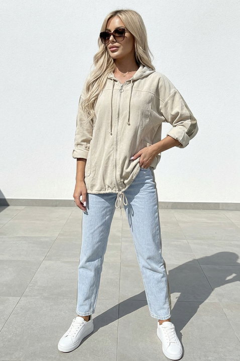 Яке VLONDELZA BEGE, Цвят: оранжев, IVET.BG - Твоят онлайн бутик.