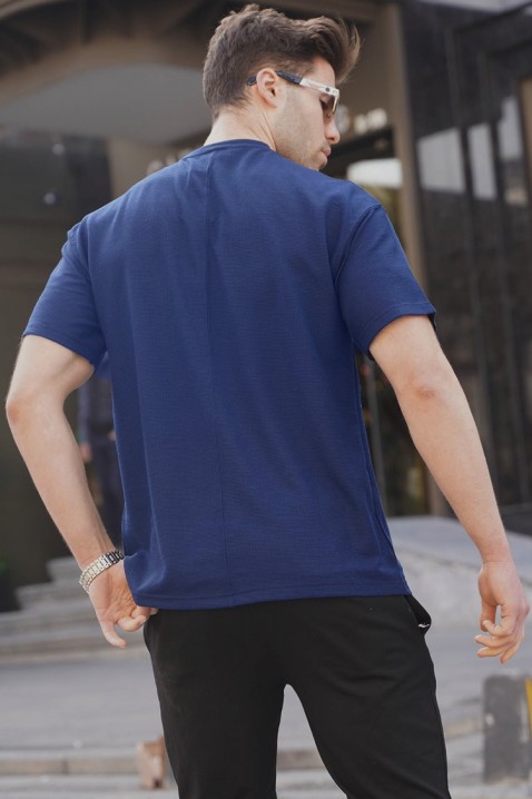 Мъжка тениска LOMENZO NAVY, Цвят: тъмносин, IVET.BG - Твоят онлайн бутик.