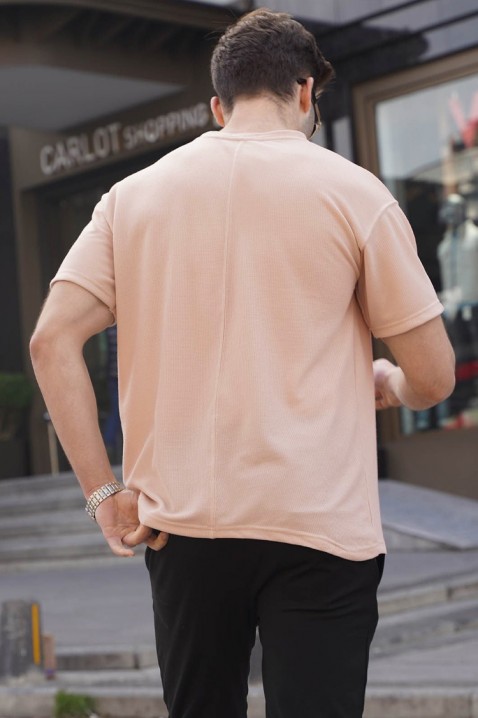 Мъжка тениска LOMENZO BEIGE, Цвят: беж, IVET.BG - Твоят онлайн бутик.