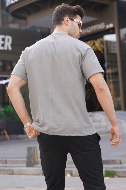 Мъжка тениска LOMENZO GREY, Цвят: сив, IVET.BG - Твоят онлайн бутик.