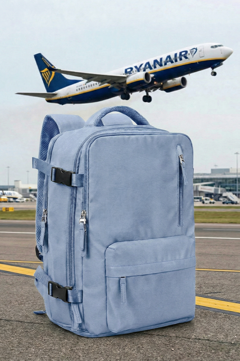 Раница за ръчен багаж RAYANAIR ROLNEZA SKY, Цвят: светлосин, IVET.BG - Твоят онлайн бутик.