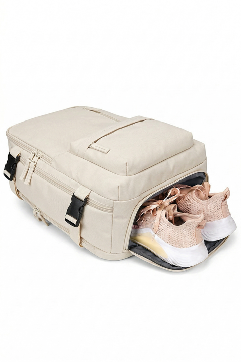 Раница за ръчен багаж RAYANAIR ROLNEZA ECRU, Цвят: екрю, IVET.BG - Твоят онлайн бутик.