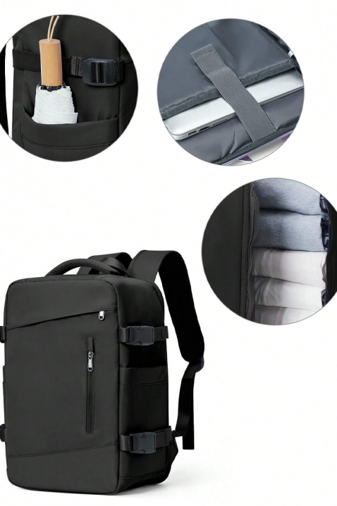 Раница за ръчен багаж RAYANAIR WINZONA BLACK, Цвят: черен, IVET.BG - Твоят онлайн бутик.