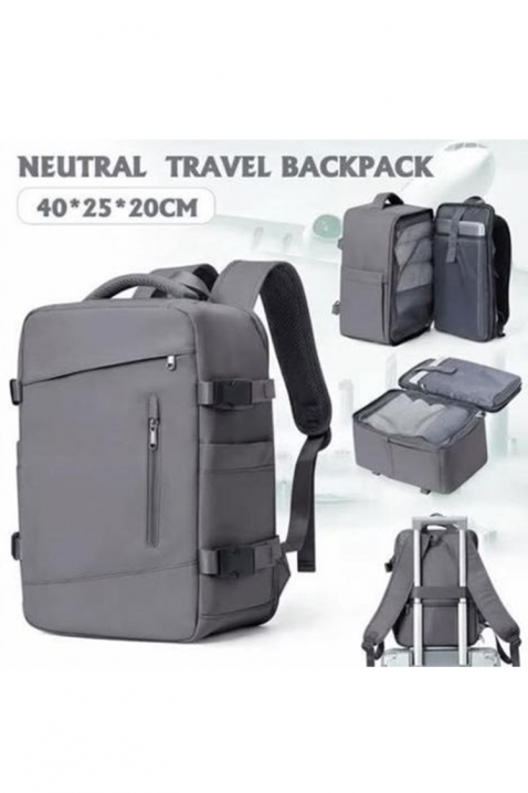 Раница за ръчен багаж RAYANAIR WINZONA GREY, Цвят: сив, IVET.BG - Твоят онлайн бутик.