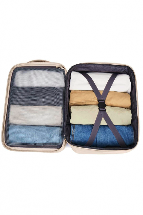 Раница за ръчен багаж RAYANAIR WINZONA ECRU, Цвят: екрю, IVET.BG - Твоят онлайн бутик.