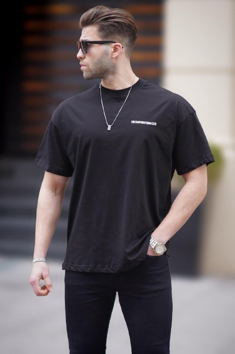 Мъжка тениска MOLVENZO BLACK, Цвят: черен, IVET.BG - Твоят онлайн бутик.