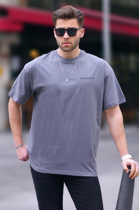 Мъжка тениска MOLVENZO GREY, Цвят: сив, IVET.BG - Твоят онлайн бутик.