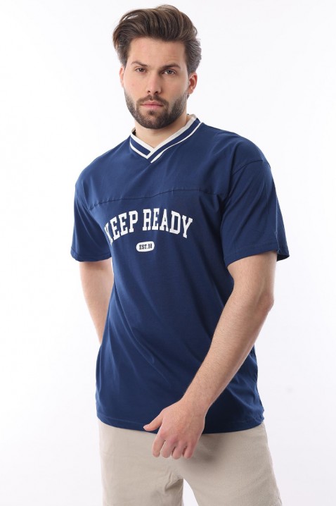 Мъжка тениска FELONZO NAVY, Цвят: тъмносин, IVET.BG - Твоят онлайн бутик.