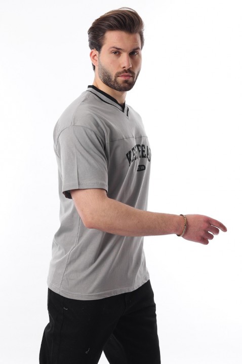 Мъжка тениска FELONZO GREY, Цвят: сив, IVET.BG - Твоят онлайн бутик.