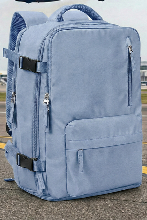 Раница за ръчен багаж ROLNEZA SKY - за Ryanair/Wizz Аir, Цвят: светлосин, IVET.BG - Твоят онлайн бутик.