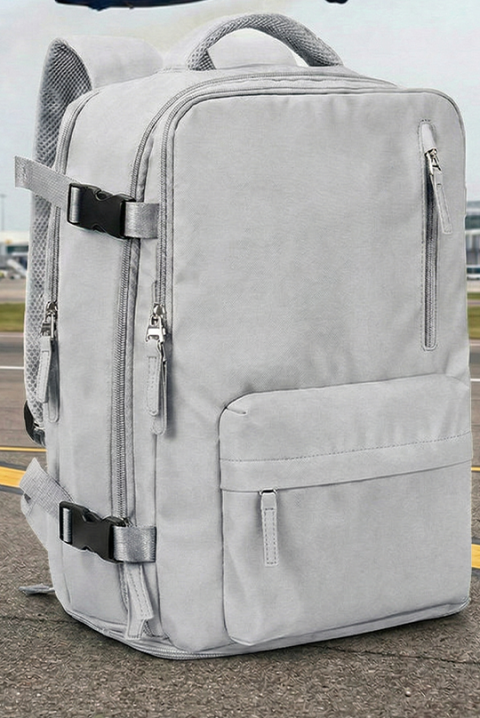 Раница за ръчен багаж ROLNEZA GREY - за Ryanair/Wizz Аir, Цвят: сив, IVET.BG - Твоят онлайн бутик.