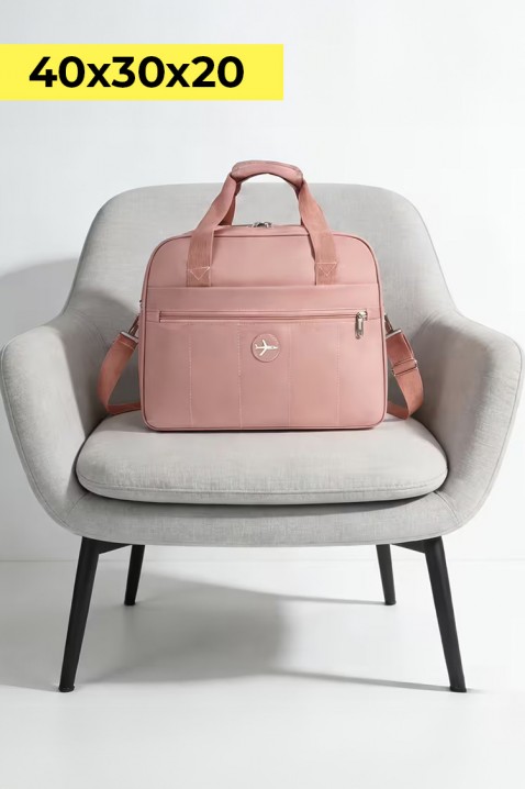 Чанта за ръчен багаж WINDINZA PUDRA - за Ryanair/Wizz Аir, Цвят: пудра, IVET.BG - Твоят онлайн бутик.