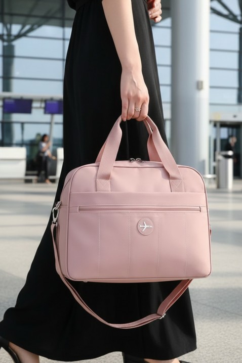 Чанта за ръчен багаж WINDINZA PUDRA - за Ryanair/Wizz Аir, Цвят: пудра, IVET.BG - Твоят онлайн бутик.