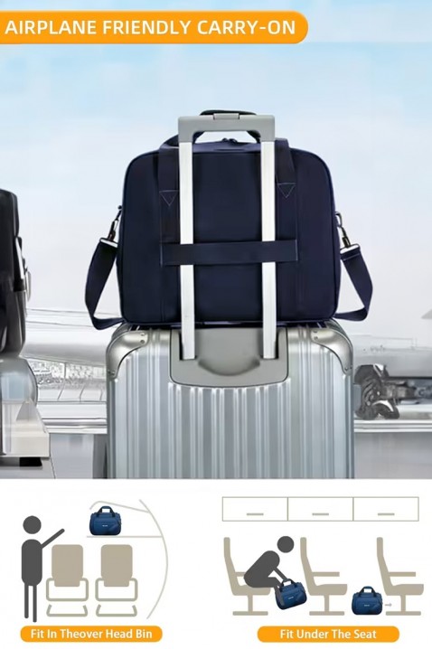 Чанта за ръчен багаж WINDINZA NAVY - за Ryanair/Wizz Аir, Цвят: тъмносин, IVET.BG - Твоят онлайн бутик.