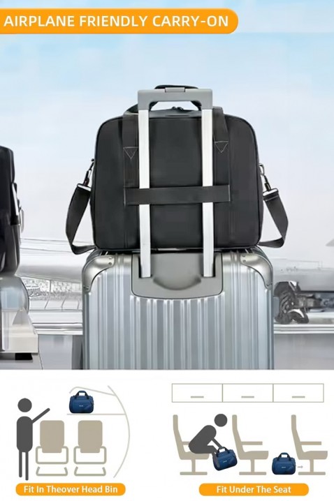 Чанта за ръчен багаж WINDINZA GREY - за Ryanair/Wizz Аir, Цвят: сив, IVET.BG - Твоят онлайн бутик.