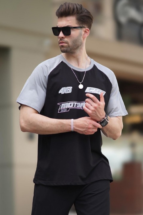 Мъжка тениска RELONDO BLACK, Цвят: черен, IVET.BG - Твоят онлайн бутик.