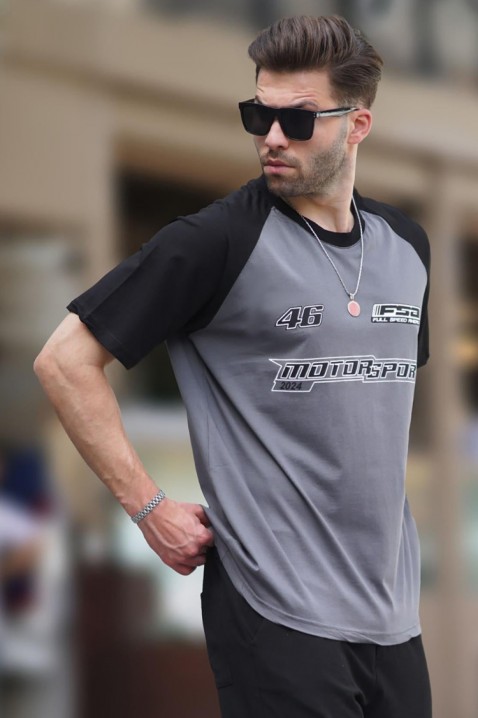 Мъжка тениска RELONDO GREY, Цвят: сив, IVET.BG - Твоят онлайн бутик.