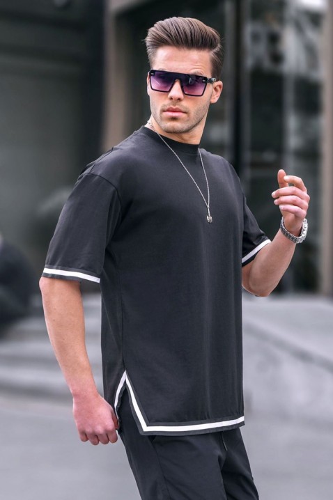 Мъжка тениска VLOMENZO BLACK, Цвят: черен, IVET.BG - Твоят онлайн бутик.