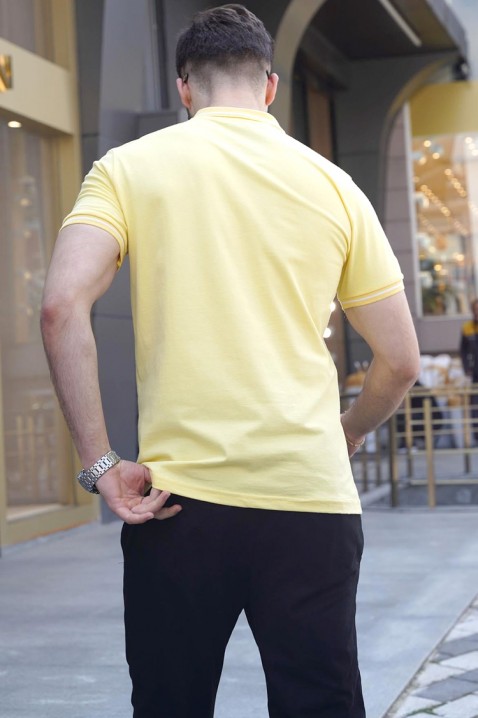 Мъжка тениска RILONZO YELLOW, Цвят: жълт, IVET.BG - Твоят онлайн бутик.