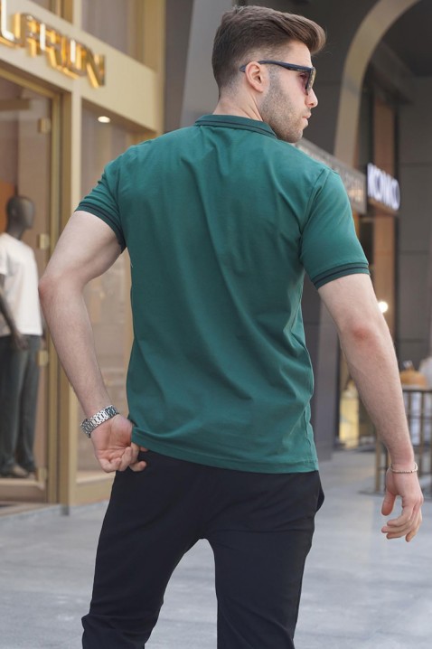 Мъжка тениска RILONZO GREEN, Цвят: зелен, IVET.BG - Твоят онлайн бутик.