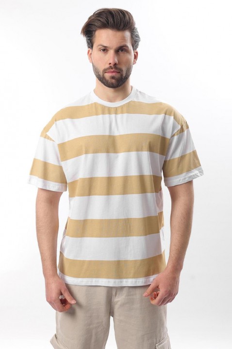 Мъжка тениска RELDONZO BEIGE, Цвят: беж, IVET.BG - Твоят онлайн бутик.